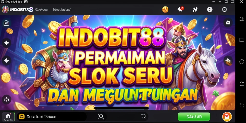 Tampilan gameplay Slot INDOBIT88 yang menarik dan interaktif.