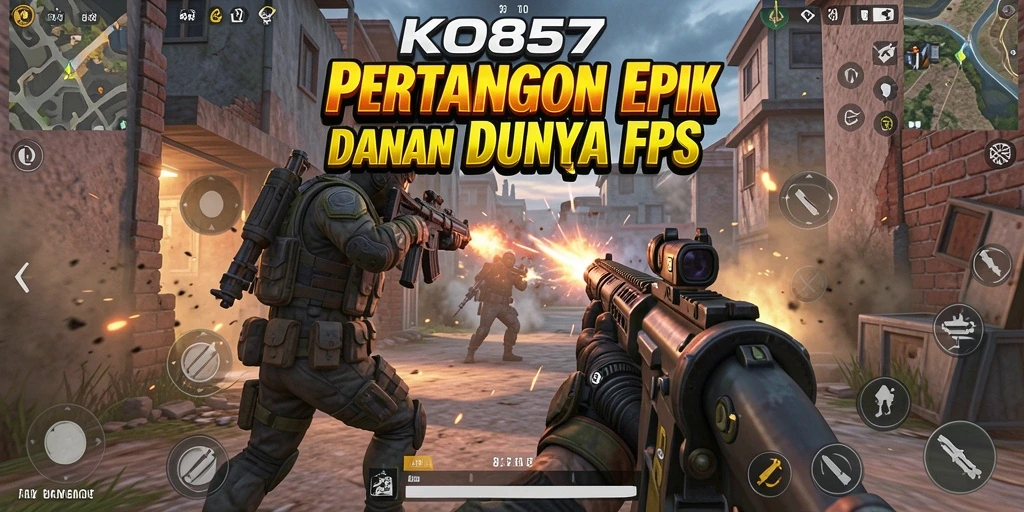 Screenshot gameplay KO857 menampilkan aksi menegangkan dalam permainan FPS.