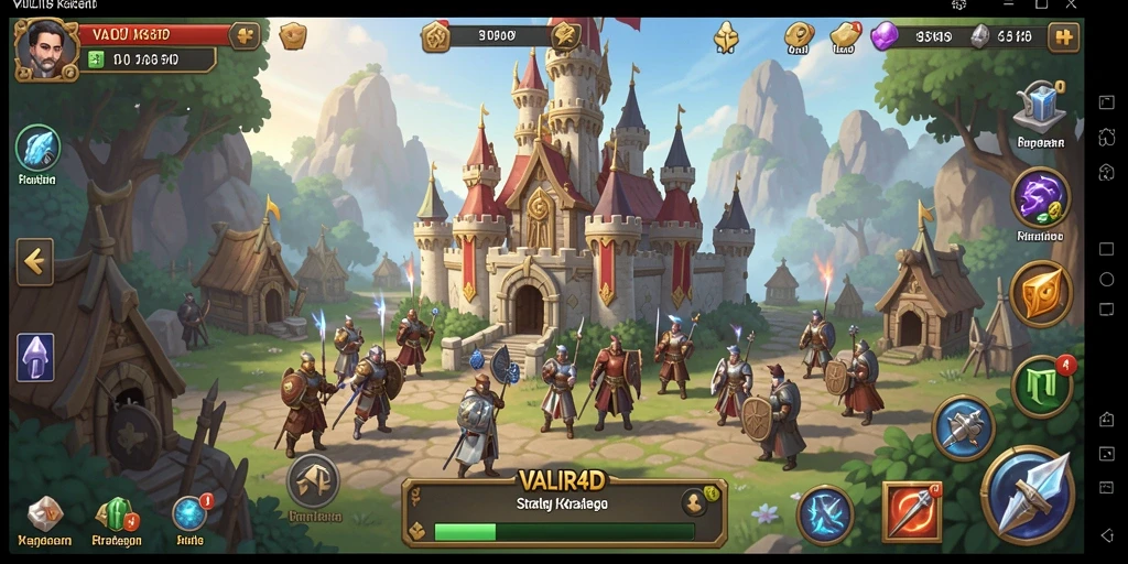 Screenshot VALIR4D menampilkan aksi strategi yang mendebarkan dalam permainan.