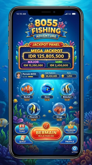 Tampilan antarmuka pengguna 8055 yang sederhana dan intuitif.